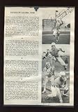 1936 NFL Detroit Lions Football 7 Signed Newspaper Pages 23 Signatures JSA - Autographed Footballs