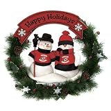 Carolina Hurricanes Team Snowman Wreath