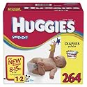 Huggies-Disney Snug & Dry Baby-Shaped Diapers, 264 Diapers (8-15lbs)