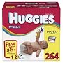 Huggies-Disney Snug & Dry Baby-Shaped Diapers, 264 Diapers (8-15lbs)