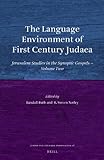 The language environment of first century Judaea