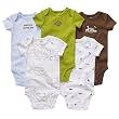 Carter's Blue, Brown, & Green 5-pk. Bodysuit LIME/MULTI 3 Mo