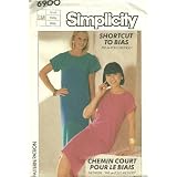 Misses Easy to Sew Dress Simplicity Sewing Pattern 6900 (Size: Small Petite