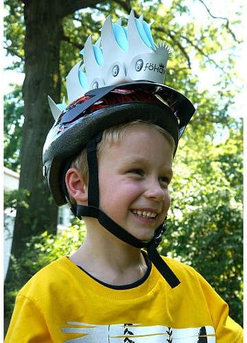 Fohawx! Wavz Helmet Accessory - Grey And Blue