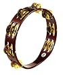 Meinl tambourine, wood, brass jingles, 2 rows