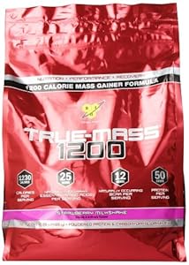 BSN TRUE-MASS 1200- Strawberry, 10.25 lb (15 Servings)