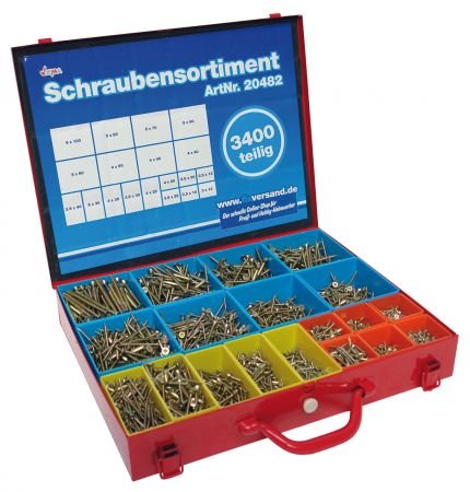 DEMA Schraubensortiment 3400 tlg. im Systemkoffer
