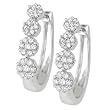 14K White Gold Diamond Earrings