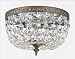 Crystorama 710-EB-GT-MWP 10 Crystal Basket Flush Mount in English Bronze Crystal: Golden Teak Majes