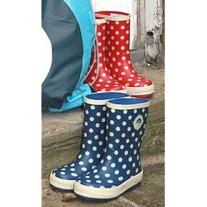 Blue Spotty Otter Wellies