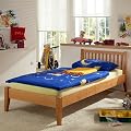 Einzelbett SONJA, Buche massiv, natur 100 x200 cm