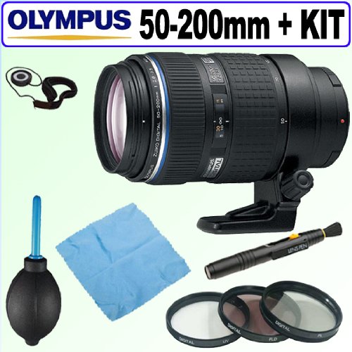 Olympus Zuiko 50-200mm f/2.8-3.5 Digital ED SWD Zoom Lens + Deluxe Accessory Kit