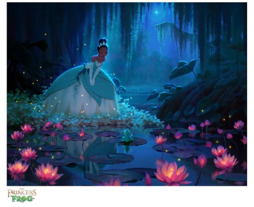 The Princess & the Frog: Tiana & the Frog Limited Edition Art