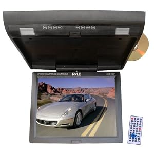 PYLE PLRD153IF LCD Monitor Flip Down Overhead DVD Player