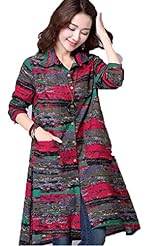 Sweater Long Sleeves Cotton/Linen General Print Spring Winter  Dress