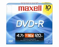 Maxell 638004 4.7GB 16X DVD-R - 10 Pack