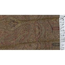 Pure Wool Bedcovers Asian Jacquard Pattern India 55 inches x 106 inches