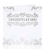 Silver Congratulations Greetings Card