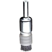 Weiler Nylox Wire End Brush, Banded, Round Shank, Silicon Carbide, Crimped Wire