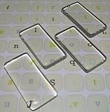 8 Ultra White Clear Glass Jewelry Pendant Making Tiles Rectangles 1 7/8inch X 7/8 Inch (8 Beads)