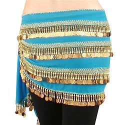 Multi-Row Coin Teardrop Bellydance Wrap