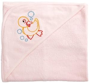 Funkoos Rubber Ducky Organic Baby Girl Hooded Towels, Girl, Infant/Baby