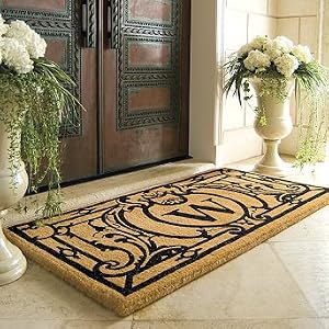 Oxford Monogrammed Coco Mat - 24" x 39" - Frontgate