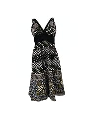 Spaghetti Strap Geometric Print Cotton Tunic 