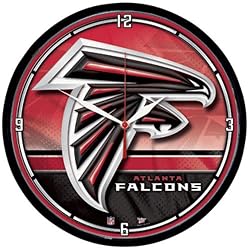 Atlanta Falcons NFL Round Wall Clock