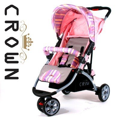 ST711 DELUXE- CROWN Kinderwagen SPORT BUGGY - FARBE: PINK