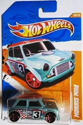 2011 Hot Wheels MORRIS MINI cooper TRACK STARS 10 of 15, #75   1:64 Scale Collectible Die Cast Car