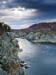 Fall in Potomac Gorge at Great Falls - Exquisite 16"x20" Photographic Print by Brendan Reals