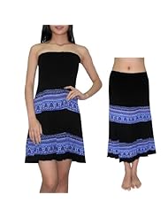 Knee Length Cotton/Polyamide Summer Gathered Stretchy Shirred Crinkled Elasticized   Waistline  Dress