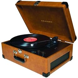 Crosley CR249-TA Radio Keepsake USB Turntable-Tan