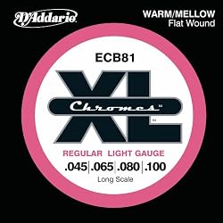 D'Addario ECB81 Chromes Bass Guitar Strings, Light, 45-100, Long Scale