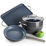 Todd English Hard Anodized by GreenPan™ Grill -n- Sizzle Cookware Set