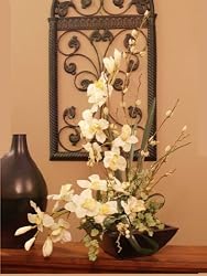 Calla Lily and Silk Orchid Arrangement