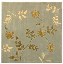 Safavieh Soho SOH313A Light Blue 6' Square Handmade Area Rug