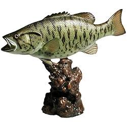 Taxidermy 20" Fiberglass Small Mouth Bass Statue