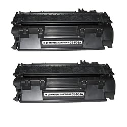 HP CE505A (HP 05A) 2 - Pack: Compatible Black Toner Cartridge