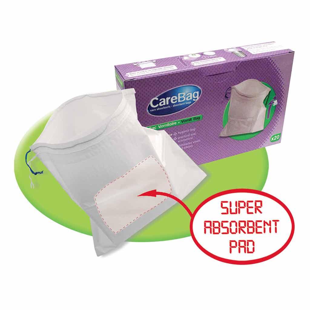 Carebag Vomit Bag with Super Absorbent Pad, 20 Count Health & Personal Care