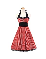 Polka Dot Print Vintage Cotton Bandage Dress/Evening Dress/Wedding Party Dress 