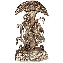 Hindu God Religious Statue Lord Krishna and Radha