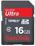 SanDisk 16GB Ultra II 15MB/s SDHC SD Card (SDSDH-016G, Bulk Packaging)