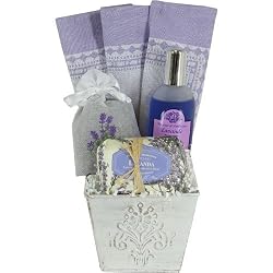 Romantic Lavender Themed Spa Gift Basket