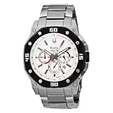 Bulova Men's 98B119 Marine Star White Dial Watch