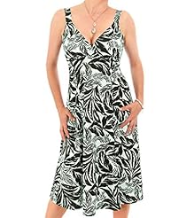 A-line Crepe/Elastane/Polyester Summer Full-Skirt General Print  Dress