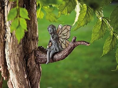 Polystone Kissing Fairy Statuary