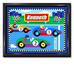 Vroom Large Gloss Black Personalized Print