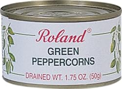 Roland Green Peppercorns in Brine, 1.75-Ounce Cans (Pack of 12)
